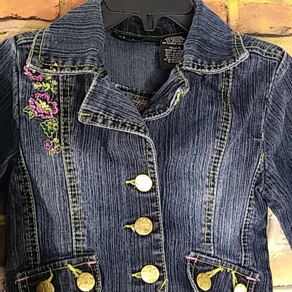 Baby doll  Embroidered Denim Jacket 4